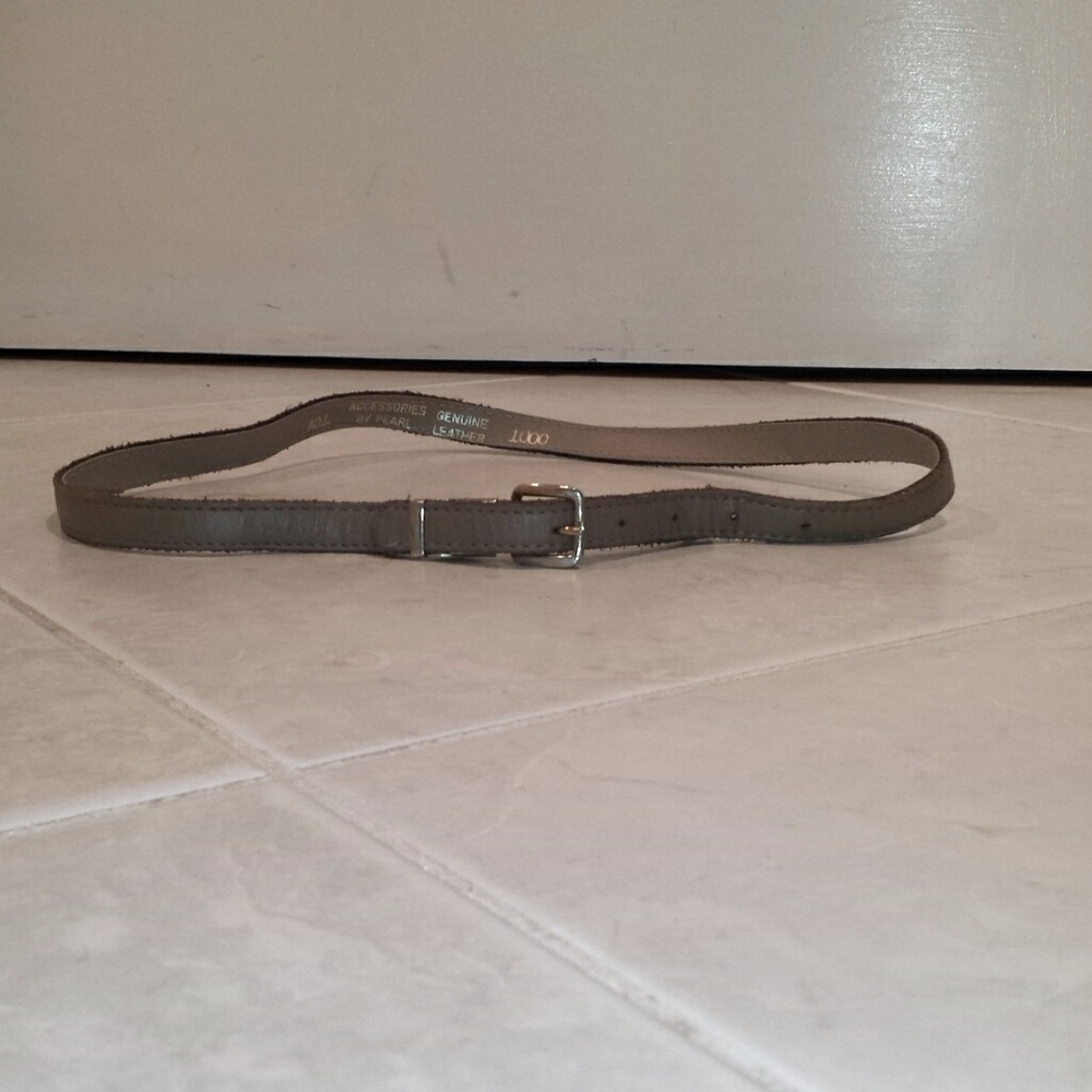 Genuine Leather Gray Belt